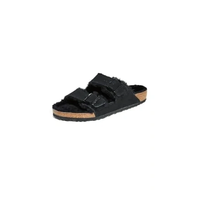 Image of Arizona Shearling Suede Leather Unisex Slide Sandals