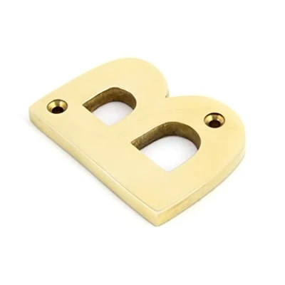 Image of From the Anvil 83801B Letter B Polished Brass