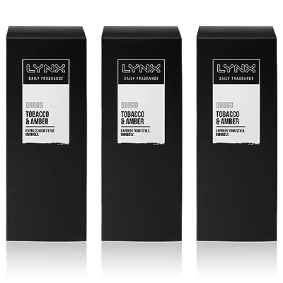Image of Lynx Urban Daily Fragrance Precision Pump Body Spray with Tobacco &amp; Amber 3 Pack of 100ml