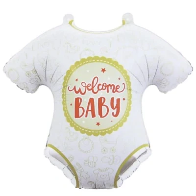 Image of Eurowrap Welcome Baby Foil Balloon Helium or Air Filled Shower Newborn