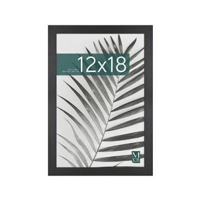 Image of MCS Studio Gallery 12x18 Poster Frame Black Woodgrain, Vertical &amp; Horizontal Wall Hanging Large Picture for Photos, Posters Art Prints (1 Pack)