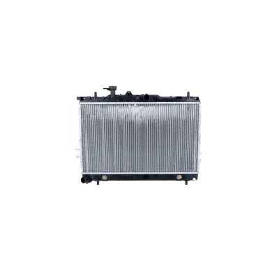 Image of 2531017100, 2531017101, 2531017102, 2531017150 Engine radiator NRF 53363 Aluminium 624mm 360mm 27mm with mounting parts Brazed cooling fins