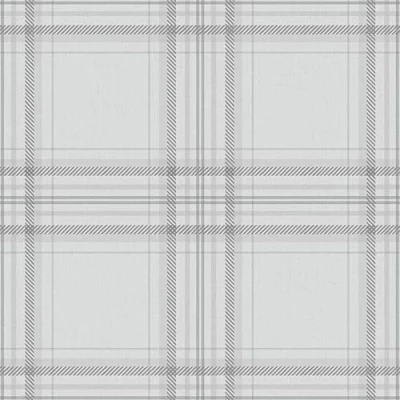 Image of Check Wallpaper Checked Plaid Tartan Chequered Lined Grey Charcoal YöL