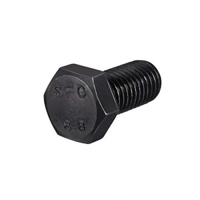 Image of M14 x 25 mm Hex Head Bolt Fixing Bolts 8.8 Quality Carbon Steel Black 5 Pieces