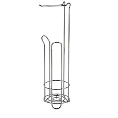 Image of Showerdrape Swan Chrome on Steel Toilet Roll &amp; Spare Paper Combo