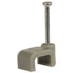 Image of cable Core Flat clips 100 Pack for 1mm twin &amp; earth Grey