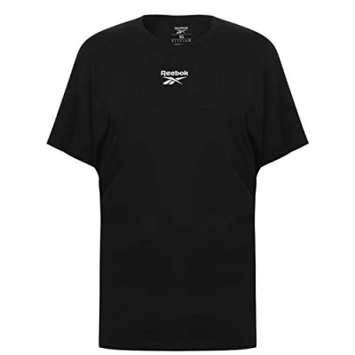 Image of Reebok Men&#039;s Training Essentials Tape T Shirt, Black, XL UK