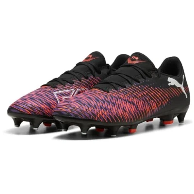 Image of Puma Future 8 PLAY MXSG Screwin stud football boots, Men&#039;s, Size: 8.5, Black/white/glowing red Textile/synthetics