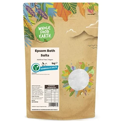Image of Wholefood Earth Epsom Salts 1kg Unrefined Additive Free