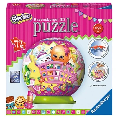 Image of Ravensburger 12176 Shopkins 3D Jigsaw Puzzle 72 Pieces