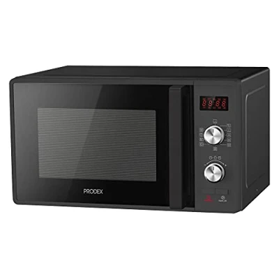 Image of Prodex PX2085B 20 Litre 800W Digital Microwave Oven with 6 Power Levels including Defrost, Display and 30 Minute Countdown Timer, Black