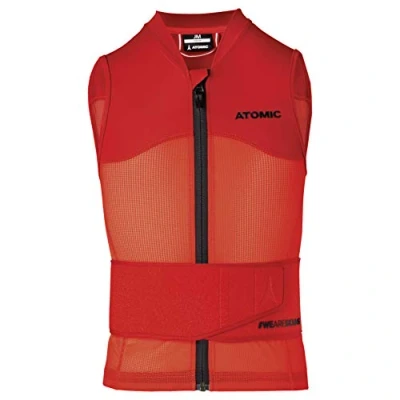 Image of ATOMIC Children&#039;s Jr Protective Ski Vest with AMID Body Live Shield M, Red, S UK