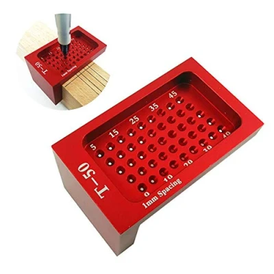 Image of Precision Woodworking Tools, Hole Measuring Aluminium Alloy Ruler Positioning Gauge Metric Marking T Type Carpentry Tool for Carpenter Scriber