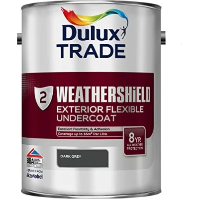 Image of Dulux Trade Weathershield Undercoat Dark Grey 5 Litres