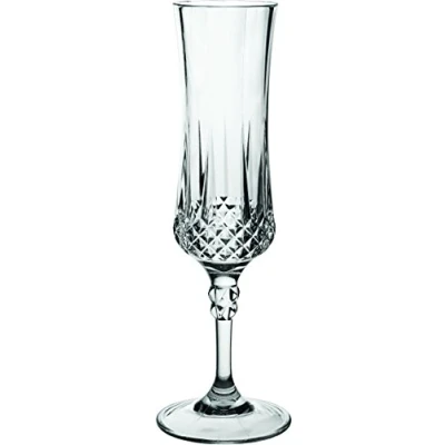 Image of Utopia Gatsby Polycarbonate Champagne Flutes 7oz / 200ml Set of 12 Vintage Plastic Glasses