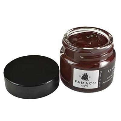 Image of Famaco Leather Repair &amp; Dye Cream Self Seal Colourant for Quick and Easy Suitable Sofas, Car Seat, Shoes, Handbag, more (Red Bordeaux)