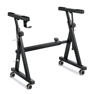 Image of Donner Keyboard Stand, Z style Heavy Duty Piano Adjustable and Portable Suitable for 54, 61 88 Keys Electric Keyboards Digital Pianos