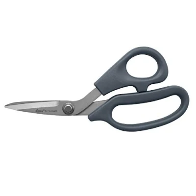 Image of Clauss 18516 7 Inch Titanium Bonded Ultra Flex Bent Shear Grey
