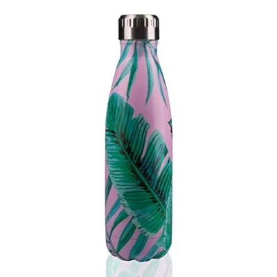 Image of Pioneer Vacuum Insulated Stainless Steel Double Walled Hot/ Cold up to 8 Hours BPA Free Reusable Bottle 100% Leak Proof 500 ML Hawaiian Pink