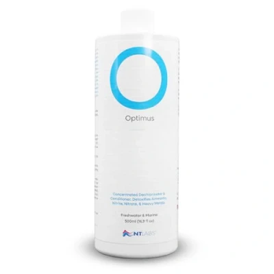 Image of NT Labs Optimus, Concentrated Dechlorinator &amp; Water Conditioner for Freshwater and Marine Aquariums, Detoxifies Ammonia, Nitrite, Nitrate, Heavy Metals, Suitable (500ml)