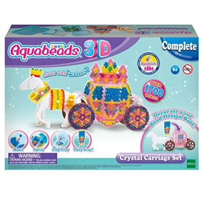 Image of Aquabeads 3D Crystal Carriage Set, Art &amp; Craft bead kit 31363