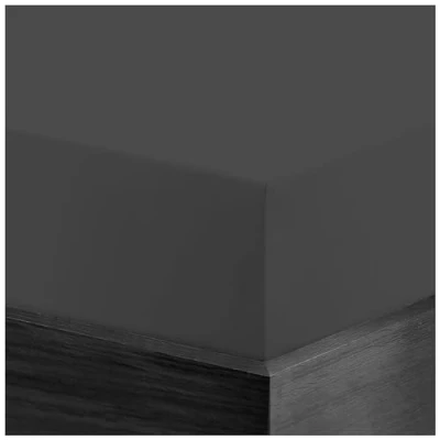 Image of GC GAVENO CAVAILIA 25Cm Deep Fitted Sheets Double Bed Elasticated Corners, Fade Resistant Flannelette Bottom Brushed Cotton Bedding Thermal Warm Flannel Sheet, Charcoal