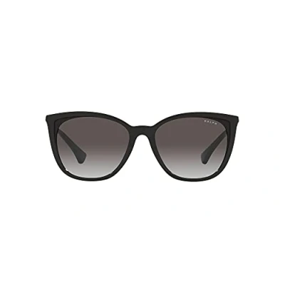 Image of Ralph Lauren Woman Ra5280 50018G Sunglasses Plastic Black Grey Cat Eye Normale Shaded