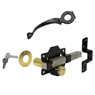 Image of Perry 11270050BK 50mm Double Locking Long Throw Lock Kit With 11250200BK Matching Handle