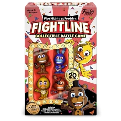 Image of FUNKO GAMES: Five Nights at Freddy&#039;s Fightline Premier Set (Series 1) Contains 4 Exclusive FNAF Characters Collectible Battle Game For 2 Players Ages 6+