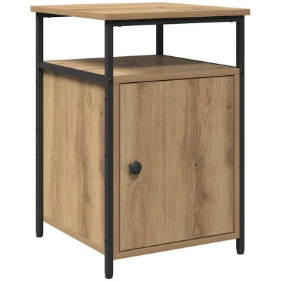 Image of vidaXL Bedside Cabinet Artisan oak Engineered Wood