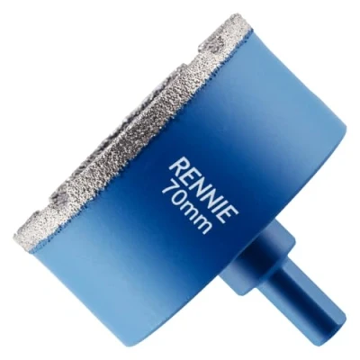 Image of 70mm Diamond Hole Saw Drill Bit With Tri Shank For Porcelain Tiles Ceramic Slate Stone Granite Marble Glass. Core Holesaw/Hole Cutter