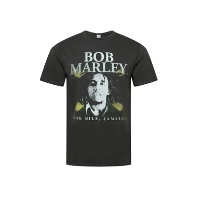 Image of Amplified Bob Marley Nine Mile Charcoal T shirt (XX)
