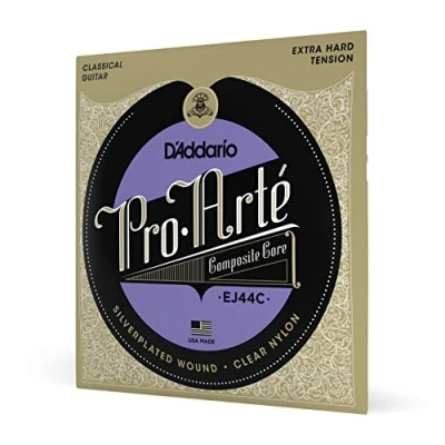 Image of D&#039;Addario Guitar Strings Pro Arte Classical EJ44C Nylon Silver Plated Wrap, Composite Core, Clear Trebles Extra Hard Tension