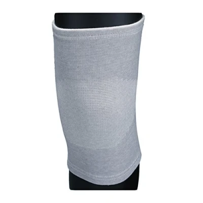 Image of Unisex Compression Cotton Bamboo Fibre Knee Support Sleeves X Large Grey