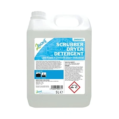 Image of 2Work Low Foam Scrubber Dryer Detergent Fragrance Free 5 Litre