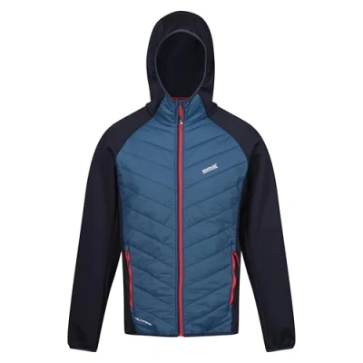 Image of Regatta Mens Andreson VIII Hybrid Padded Hooded Soft Shell Jacket