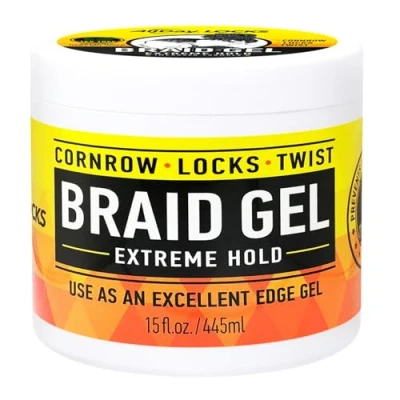 Image of AllDay Locks Braid Gel Extreme Hold, Smooths &amp; Tames Frizz 15 oz