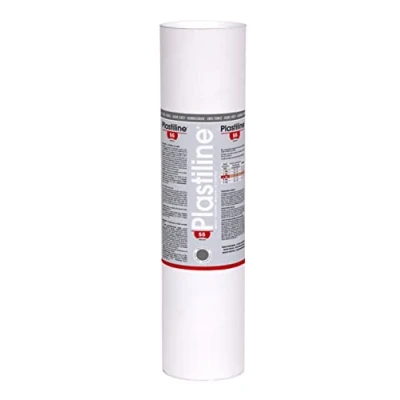 Image of Plastiline 5755T Tube of Modeling Dough, High Precision Modeling, Sculpting, Molding Hardness 55 (medium) 5 kg Dark gray shade. Made in France