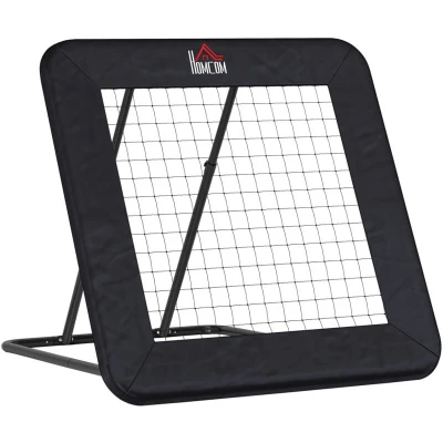 Image of HOMCOM Football Rebounder Net with 5 Adjustable Angles, Foldable Kickback Target Goal for Garden Training Teaching