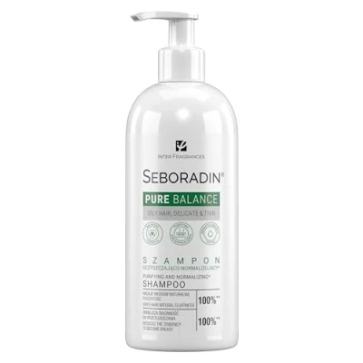 Image of Seboradin Shampoo For Thin Fine Hair Prone To Greasiness Moisturizing Volumizing Cleansing Normalizing Vegetable Glycerin Extracts Of Nettle Horsetail Rosemary Sage Pure Ballance 400 ml