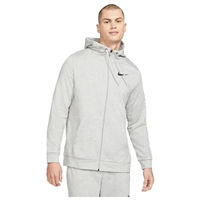 Image of Nike CZ6376 063 M NK DF HDIE FZ FL Sweat mens dk grey heather/(black) L