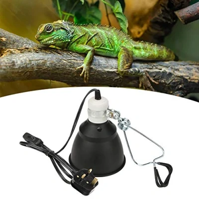 Image of Petyoung E27 Reptile Turtle Heat UVA/UVB Bulb Lamp Light Holder, 300W Heating Lighthouse for Chicken Brooder Basking UK Plug