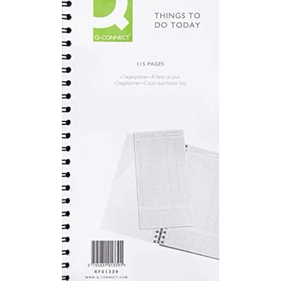 Image of Q Connect Wirebound Things to Do Today Book 150x280mm