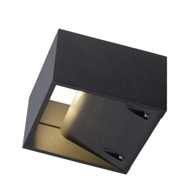 Image of SLV Logs Wall Lamp Square LED IP44 Anthracite