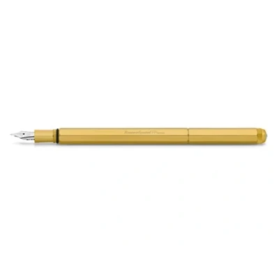Image of Kaweco SPECIAL Fountain Pen Brass I Premium for Ink Cartridges Exclusive 17 cm Nib: BB (Extra Broad)
