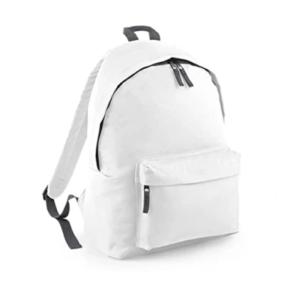Image of BagBase BG125 Original Fashion Backpack White/Graphite Grey