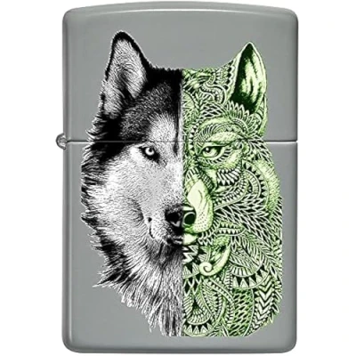 Image of Zippo Lighter, Metal, Flat Grey, One Size