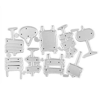 Image of Signpost Metal Cutting Dies Stencil Scrapbooking DIY Album Stamp Paper Embossing