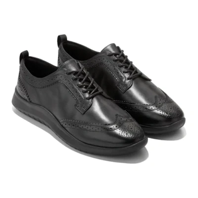 Image of Cole Haan Women&#039;s Zerogrand Meritt Wing Tip Oxford, Black, 4 UK