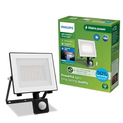 Image of PHILIPS Lois Outdoor Floodlight with Sensor, Motion 14 W, 5000 K Daylight, Anthracite​